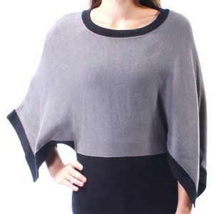 ALFANi Women's color-blocked poncho sweater top